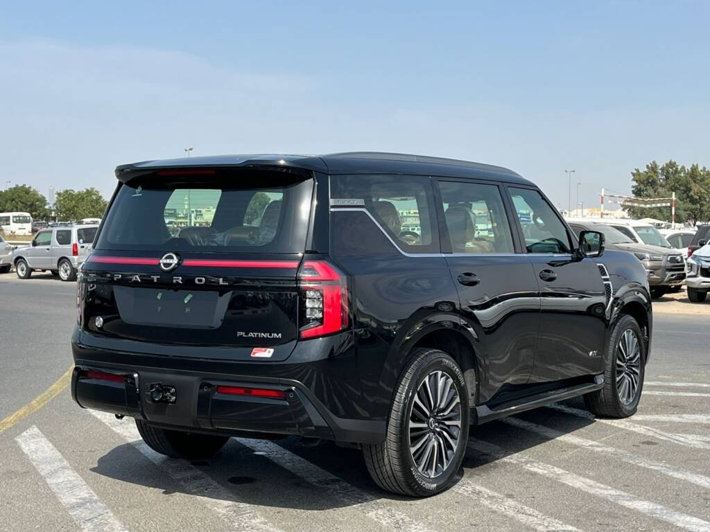 NISSAN PATROL PLATINUM V6 TWIN TURBO 2025 BLACK-IN TAN