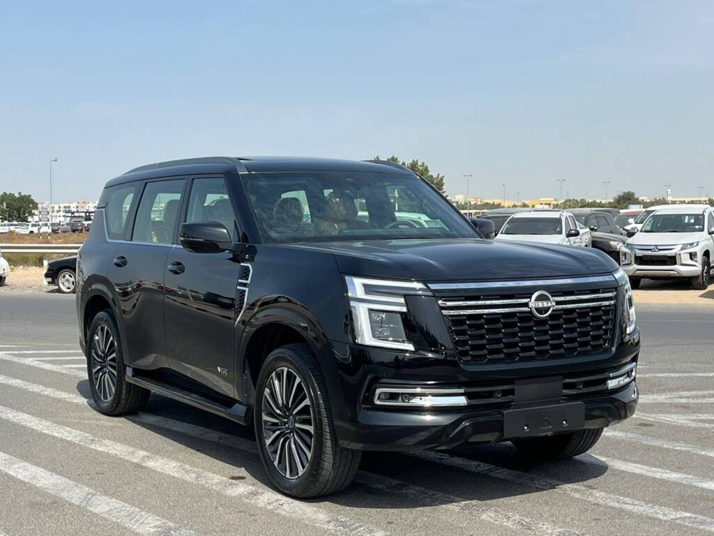 NISSAN PATROL PLATINUM V6 TWIN TURBO 2025 BLACK-IN TAN