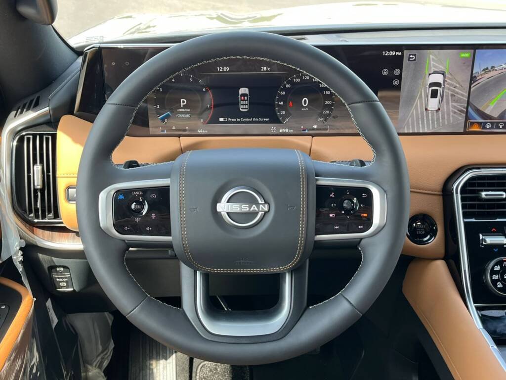 NISSAN PATROL PLATINUM V6 TWIN TURBO 2025 BLACK-IN TAN