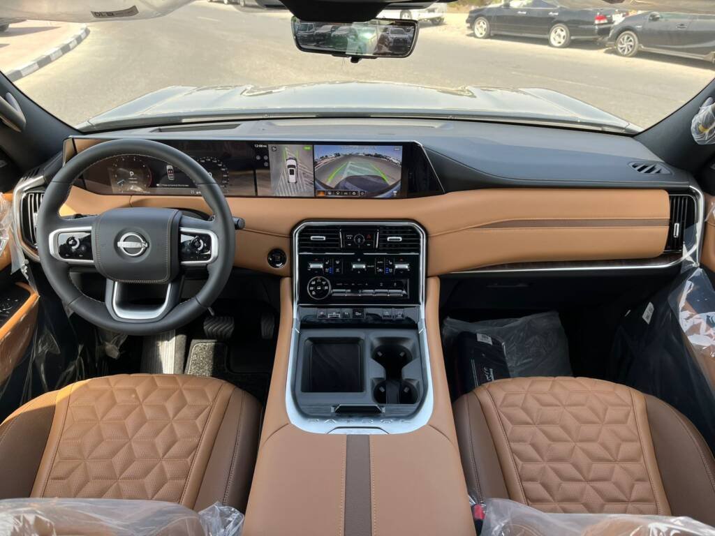 NISSAN PATROL PLATINUM V6 TWIN TURBO 2025 BLACK-IN TAN