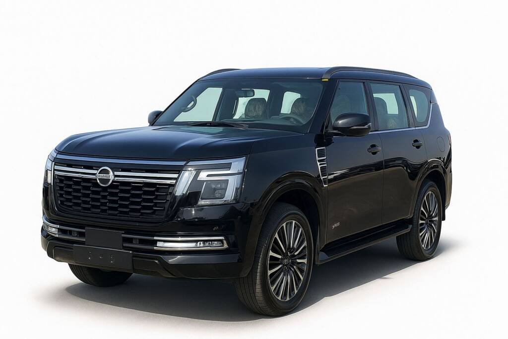 NISSAN PATROL PLATINUM V6 TWIN TURBO 2025 BLACK-IN TAN